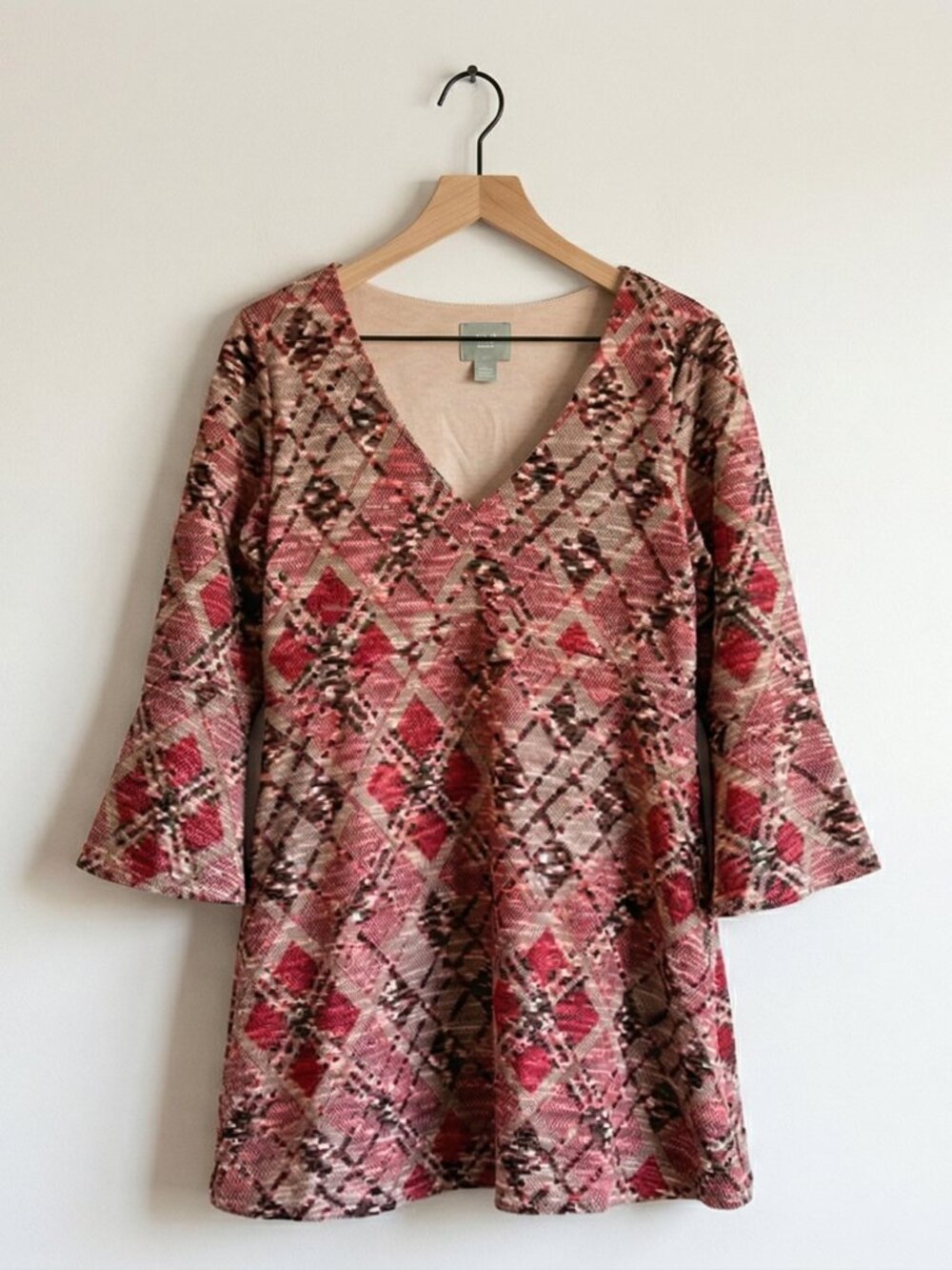 Anthropologie Maeve Erina Swing Knit Dress Size Medium Petite